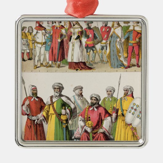 スペイン人およびMoorishの服 メタルオーナメント (正面)