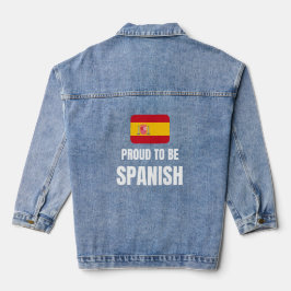スペイン人であることを誇りに思う デニムジャケット