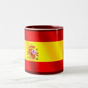 スペイン人のためのスペインのギフトのスペインのな旗 ツートーンマグカップ
