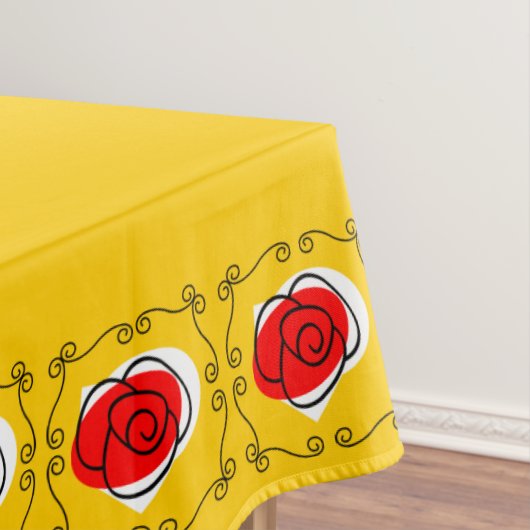 スペイン人のばら色のコーナーのテーブルクロス60 x 104 テーブルクロス (インサイチュ)