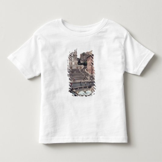 スペイン人のステップまたはScalinataの眺め トドラーTシャツ (正面)