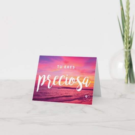 スペイン人のNotecard美しいw.の封筒です サンキューカード (正面)