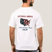 スペイン人を出して下さい Tシャツ (裏面)
