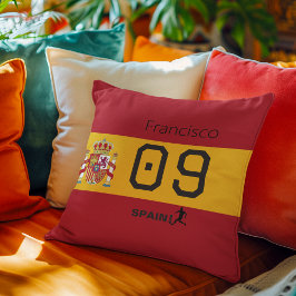 スペイン代表サッカーチームのカスタム グラフィック アスリート クッション