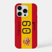 スペイン代表サッカーデザインのカスタムギフト iPhoneケース (裏面)