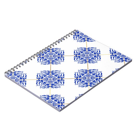 スペイン伝統的のシームレスなパターン。セラスペインのミ ノートブック (左側)