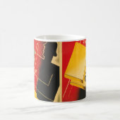 スペイン内戦の無政府主義者/Facismのまれなポスター コーヒーマグカップ (中央)