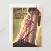 スペイン内戦オリジナルCNT-FAIポスター1936年 ポストカード (正面/裏面)