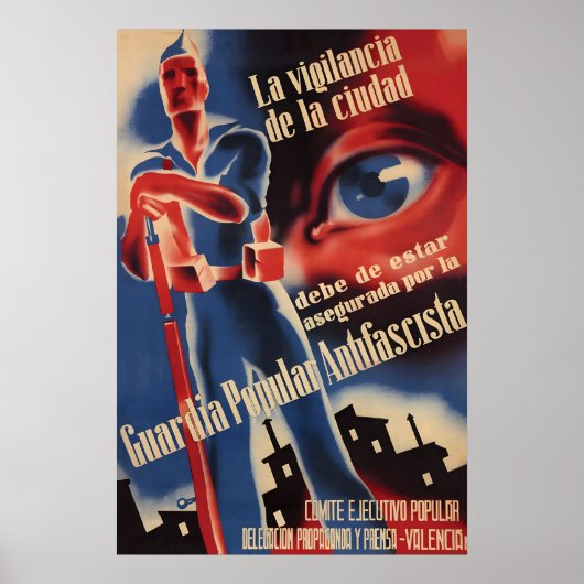 スペイン内戦プロパガンダポスターGuardia ポスター (正面)