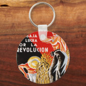 スペイン内戦CNT-FAIオリジナルポスター1936 キーホルダー (正面)