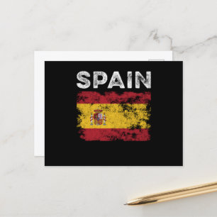 スペイン動揺して国旗スペインの – 国旗 ポストカード