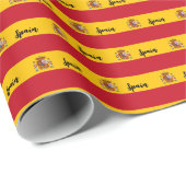 スペイン包装紙スペインの国旗の愛国心 ラッピングペーパー (ロールコーナー)