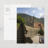 スペイン北西部、コバドンガ大聖堂。 ポストカード (正面/裏面)