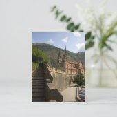 スペイン北西部、コバドンガ大聖堂。 ポストカード (スタンド正面)