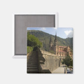 スペイン北西部、コバドンガ大聖堂。 マグネット (正面/裏面)