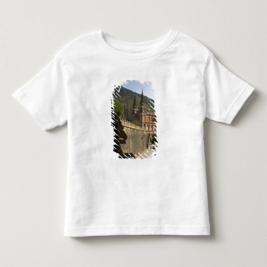 スペイン北西部、コバドンガ聖堂 トドラーTシャツ (正面)
