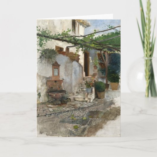 スペイン南部からのファームインテリア | ヒューゴー・バーガー カード (正面)