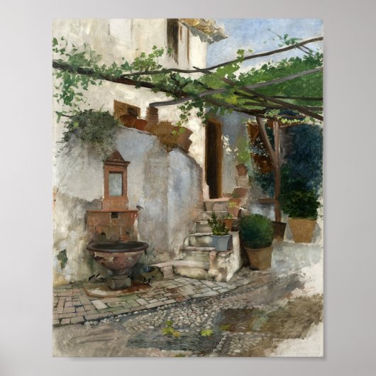 スペイン南部からのファームインテリア | ヒューゴー・バーガー ポスター (正面)