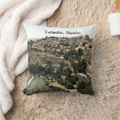 スペイン図解入りの、写真付きののトレドの風景芸術 クッション (ブランケット)