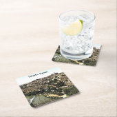 スペイン図解入りの、写真付きののトレドの風景芸術 スクエアペーパーコースター (インサイチュ)