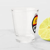 スペイン国コード国旗のハート, ESP ショットグラス (左)