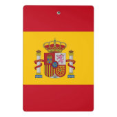 スペイン国旗が付いたミニクリップボード ミニクリップボード (裏面)