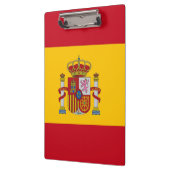 スペイン国旗が貼られた愛国的なクリップボード クリップボード (左)