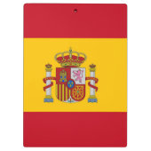 スペイン国旗が貼られた愛国的なクリップボード クリップボード (裏面)