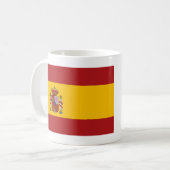 スペイン国旗と国歌名のマグカップ コーヒーマグカップ (正面左)