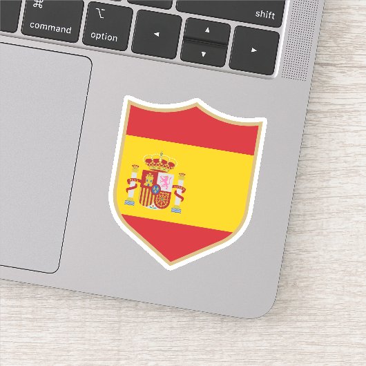 スペイン国旗のエンブレム愛国旅行 シール (詳細)