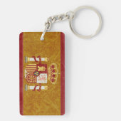 スペイン国旗のキーチェーンのお土産 キーホルダー (裏面)