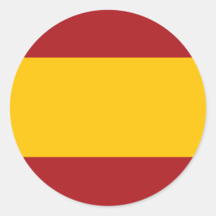 スペイン国旗のシール ラウンドシール
