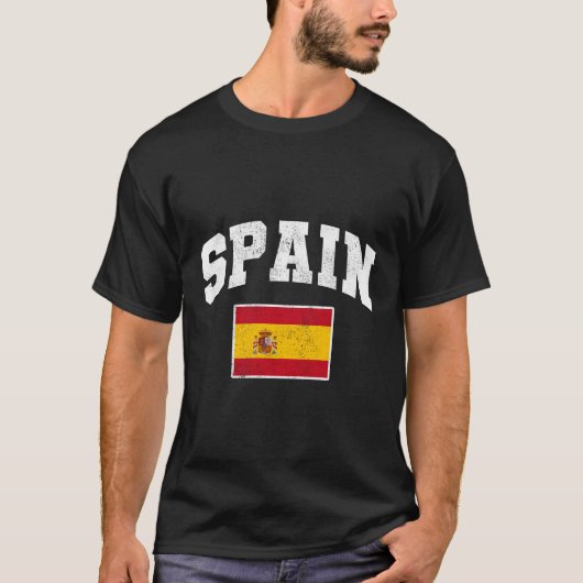 スペイン国旗のスローバック Tシャツ (正面)