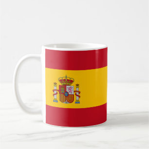 スペイン国旗のセラミックマグカップ コーヒーマグカップ