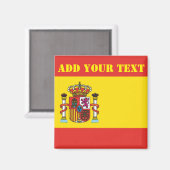 スペイン国旗のワールドカップ2022サッカー マグネット (正面/裏面)