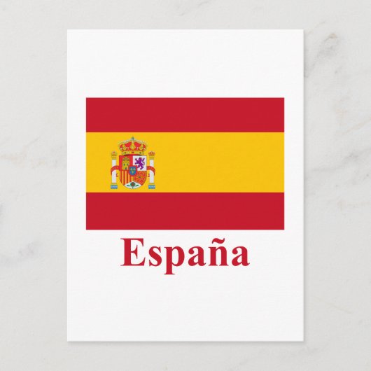 スペイン国旗の名前スペインの: ポストカード (正面)