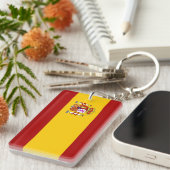 スペイン国旗の品質キーチェーン キーホルダー (正面右)