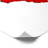 スペイン国旗の地図フルサイズ ポスター (角)