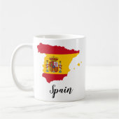 スペイン国旗の地図 コーヒーマグカップ (左)