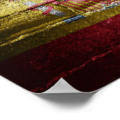 スペイン国旗の壁 ポスター (角)