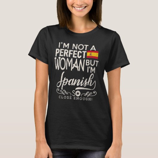 スペイン国旗の女性スペインのプライド Tシャツ (正面)