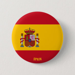 スペイン国旗の愛国心 缶バッジ