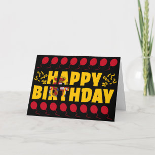 スペイン国旗の愛国的誕生日 カード