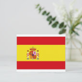 スペイン国旗の簡易表示 ポストカード (スタンド正面)