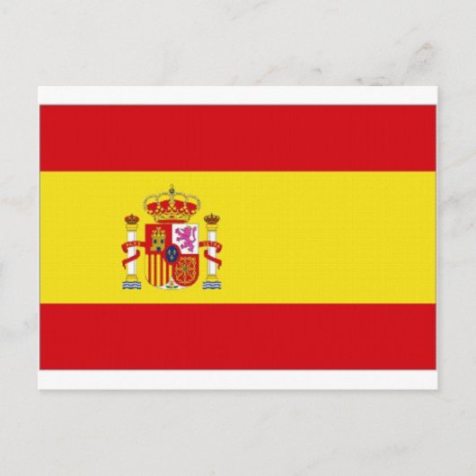 スペイン国旗の簡易表示 ポストカード (正面)