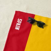 スペイン国旗の華やかな愛国心 ビーチタオル (インサイチュ)