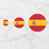 スペイン国旗の表の紙吹雪 コンフェッティ (正面)