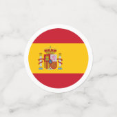 スペイン国旗の表の紙吹雪 コンフェッティ (スモール正面)