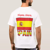 スペイン国旗の遺産 メンズ Tシャツ (裏面)