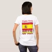 スペイン国旗の遺産 女性用 Tシャツ (裏面フル)